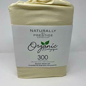 Prestige Home 300 Cotton Beige Sheet Set - Queen